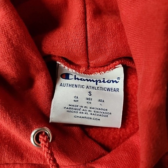 Ohio State Hoodie Mens Small Red Champion Sweatshirt Pullover Buckeyes OSU - Picture 3 of 4